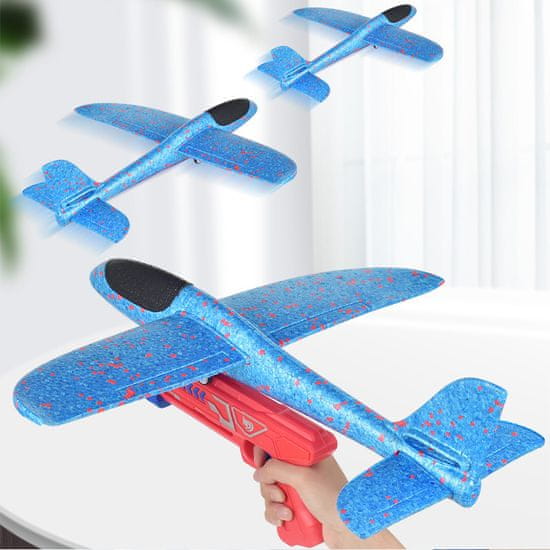 Multistore.si Športno jadralno letalo iz pene velikost 31 x 35 cm, modre barve