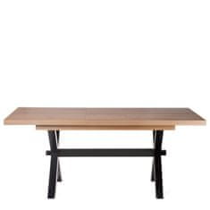 Homla HOMLA CROSS Zložljiva miza črna + catania 145-185x85x77 cm