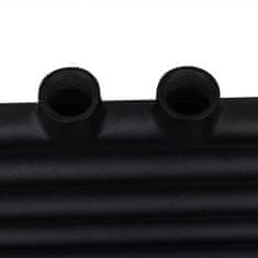 Vidaxl Kopalniški radiator z ravnimi cevmi 500x1160 mm črn