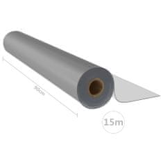 shumee Zaščita za mizo v roli mat 0,9x15 m 2 mm PVC