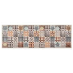 Greatstore Kuhinjska preproga pralna barva mozaika 60x300 cm
