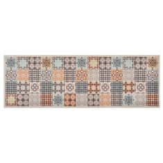 Vidaxl Kuhinjska preproga pralna barva mozaika 60x300 cm