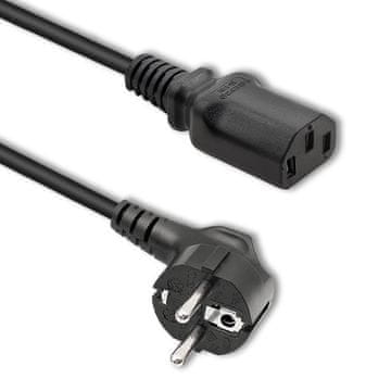 Qoltec IEC C13/SCHUKO napajalni kabel | 3x0,75 mm² | 1,5 m