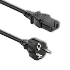 Qoltec napajalni kabel schuko/c13 | 2,5 m