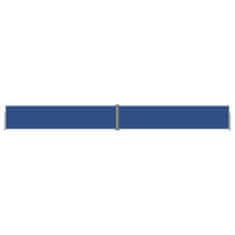 Greatstore Izvlečna stranska markiza, modra, 140x1200 cm