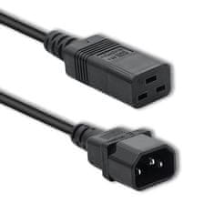 Qoltec napajalni kabel za ups | c14/c19 | 2m