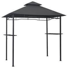 Vidaxl Paviljon za žar 240x150x255 cm antraciten iz jekla