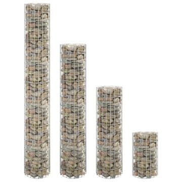 Vidaxl vidaXL Gabionske košare, okrogle, 4 kosi, Ø30x50/100/150/200 cm