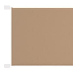 Vidaxl Vertikalna markiza taupe 140x360 cm tkanina oxford