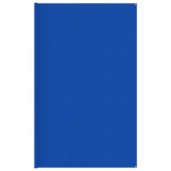 Vidaxl Preproga za šotor 400x400 cm modra HDPE