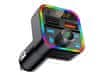 Blow LED RGB avto FM oddajnik MP3 bluetooth 5.0 2x USB 3.0 12-24V