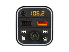 Blow LED RGB avto FM oddajnik MP3 bluetooth 5.0 2x USB 3.0 12-24V