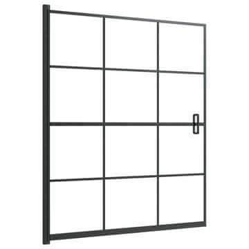 Vidaxl Tuš kabina ESG 116x140 cm črna