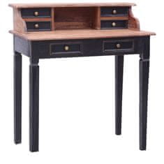 Vidaxl Pisalna miza s predali 90x50x101 cm trden predelan les
