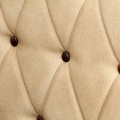 Vidaxl Chesterfield naslanjač rjavo pravo usnje