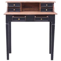 Vidaxl Pisalna miza s predali 90x50x101 cm trden predelan les
