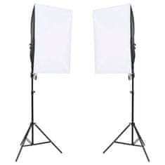 Vidaxl Komplet za foto studio z lučmi in ozadjem