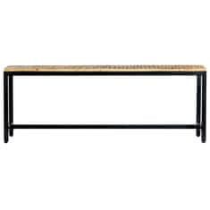 Vidaxl Jedilna klop 120 cm trden robusten mangov les