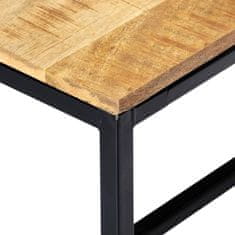 Vidaxl Jedilna klop 120 cm trden robusten mangov les