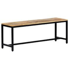 Vidaxl Jedilna klop 120 cm trden robusten mangov les