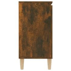 Vidaxl Komoda dimljeni hrast 101x35x70 cm inženirski les