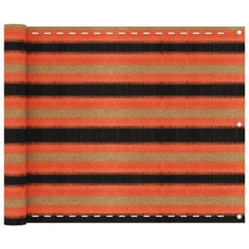 Vidaxl Balkonsko platno večbarvno 75x600 cm HDPE