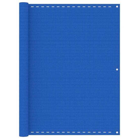 Greatstore Balkonsko platno modro 120x500 cm HDPE