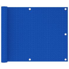Vidaxl Balkonsko platno modro 75x300 cm HDPE