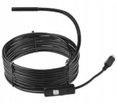 Mobilni endoskop - USB endoskop, ločljivost VGA, dolžina 5 m, LED osvetlitev glave