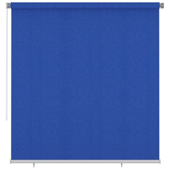 Vidaxl Zunanje rolo senčilo 220x230 cm modro HDPE