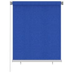 Vidaxl Zunanje rolo senčilo 120x140 cm modro HDPE
