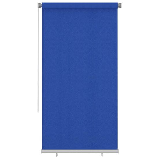 Vidaxl Zunanje rolo senčilo 120x230 cm modro HDPE