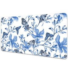 Decormat Namizna podloga Blue flowers 90x45 cm 