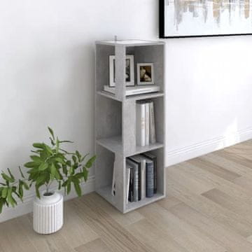 Vidaxl vidaXL Kotna omarica betonsko siva 33x33x100 cm