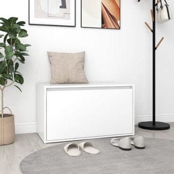 Vidaxl vidaXL Klop za hodnik bela 80x40x45 cm material na osnovi lesa