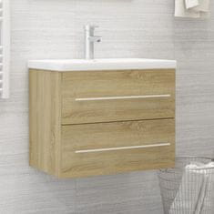 Vidaxl Omarica za umivalnik sonoma hrast 60x38,5x48 cm iverna plošča