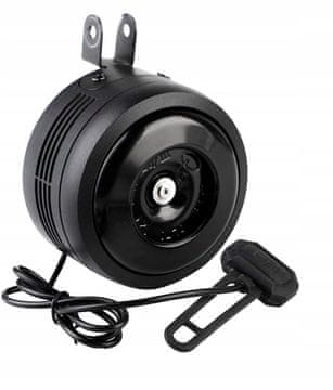 Korbi Mega glasen električni kolesarski zvonec 125 dB USB + kabel za polnjenje