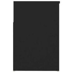 Vidaxl Klop za čevlje črna 80x30x45 cm iverna plošča