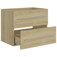 Vidaxl Omarica za umivalnik sonoma hrast 60x38,5x48 cm iverna plošča