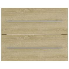 Vidaxl Omarica za umivalnik sonoma hrast 60x38,5x48 cm iverna plošča