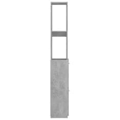 Vidaxl Kopalniška omarica betonsko siva 25x25x170 cm iverna plošča