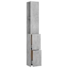 shumee Kopalniška omarica betonsko siva 25x25x170 cm iverna plošča
