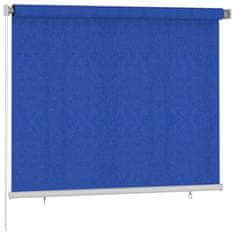 Vidaxl Zunanje rolo senčilo 180x140 cm modro HDPE
