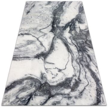 Decormat PVC preproga Črno -beli marmor