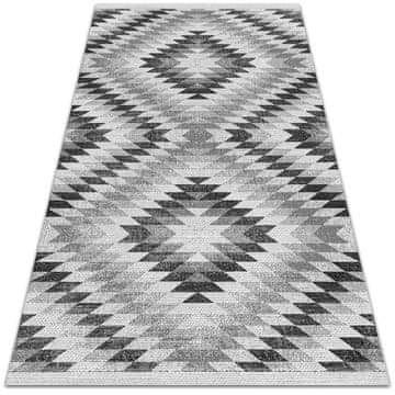 Decormat PVC podloga Sivi geometrijski vzorec