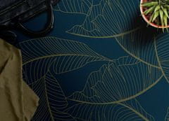 Decormat Vinilna preproga Skelet z listom 140x210 cm 