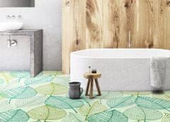 Decormat Vinilna preproga Skelet z listom 140x210 cm 