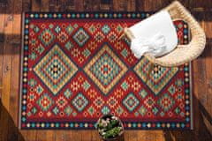 Decormat Zunanja preproga Barvitni retro trikotniki 140x210 cm 