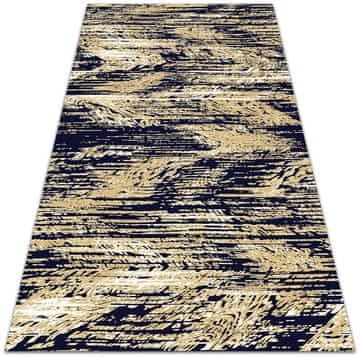 Decormat Zunanja preproga Rumeni retro pasovi