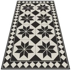 Decormat Zunanja preproga Črno -bele zvezde 140x210 cm 
